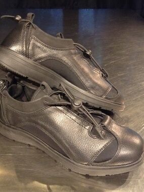 Pandere Barista Men's 9D Shoes Black Plantar Fasciitis Orthopedic Comfort EUC